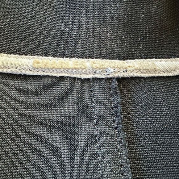 Ladies black 3/4 zip long sleeve top. White stripe. Size medium - Picture 5 of 10